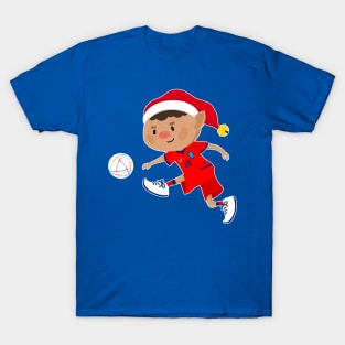 England football Christmas elf. Football World Cup soccer t-shirt T-Shirt